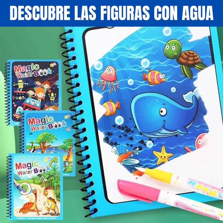 PACK DE 4 LIBROS MÁGICOS AGUA 🌟MAGIC BOOK PRO