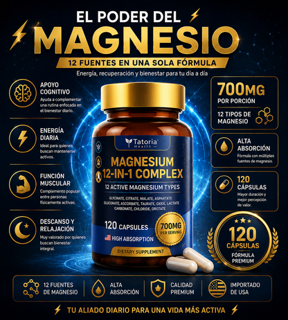 MAGNESIO COMPLEX 12 EN 1 - 120 CAPSULAS