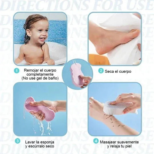 ESPONJA EXFOLIANTE SACA MUGRE - PACK DE 3 x S/.49