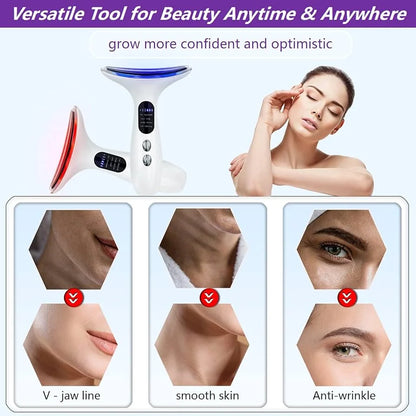 MASAJEADOR FACIAL LED 7 LUCES PRO