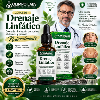 💧 Gotas de Drenaje Linfático 🌿 ¡Con Registro Sanitario ORIGINAL!