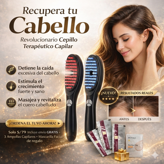 CEPILLO TERAPEUTICO CAPILAR + REGALOS 🎁