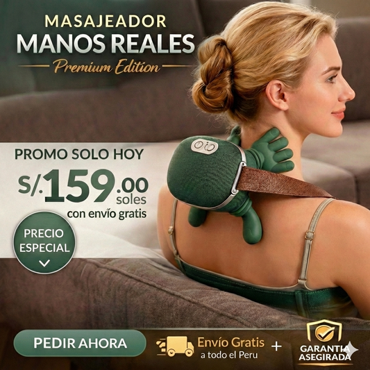 Masajeador con Manitas para cuello, espalda y columna.