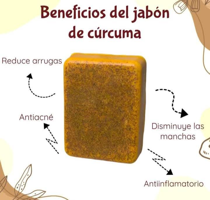 JABÓN DE CÚRCUMA 100% NATURAL 3X2
