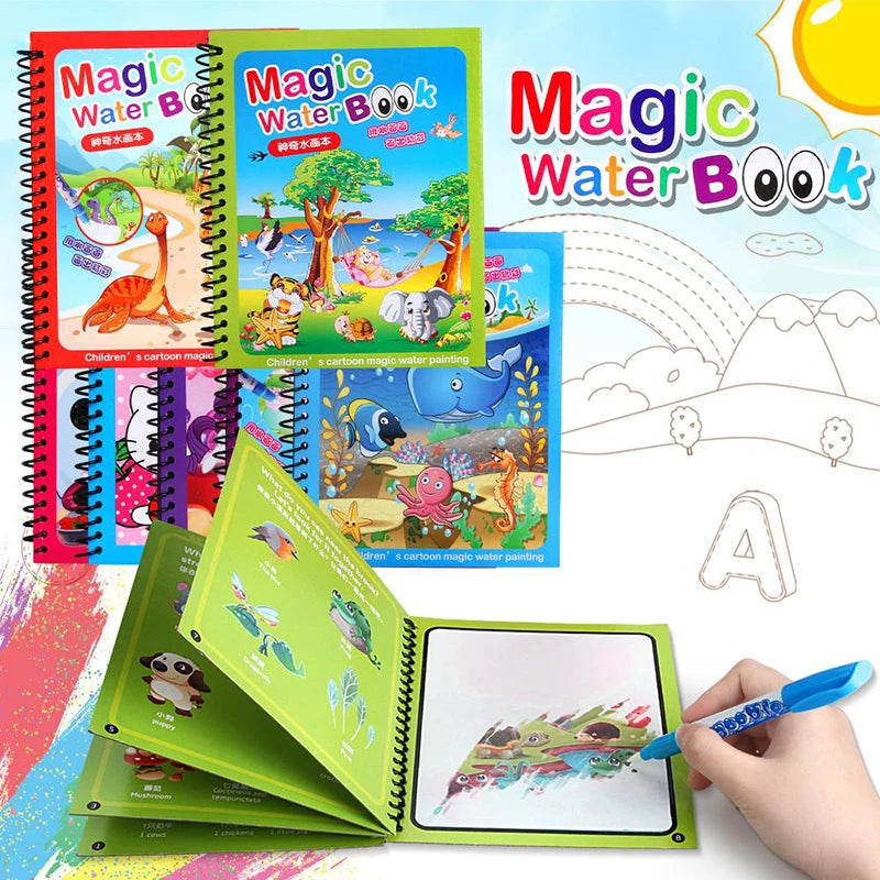 PACK DE 4 LIBROS MÁGICOS AGUA 🌟MAGIC BOOK PRO